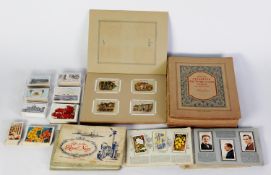 SIX W.D. & H.O. WILLS STANDARD CIGARETE CARD ALBUMS with cards stuck in, to include Life in the