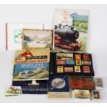 THE PILOT STORY PAPER - ALBUM OF FOOTBALL FAME, 32 cards clipped in, cards fair to good, book with