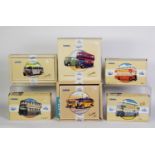 TWO CORGI COMMERCIALS ALMOST MINT AND BOXED LIMITED EDITION BUS SETS, viz AEC Bus and Regal Coach,