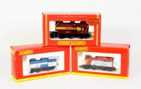 THREE HORNBY OO GAUGE MINT AND BOXED AS NEW SHUNTING LOCOMOTIVES, viz E.W.S. 0-6-0 Class 08