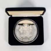 ROYAL MINT, LONDON, JAMAICA 1979 TWENTY FIVE DOLLAR PROOF SILVER COIN, commemorating the 10th