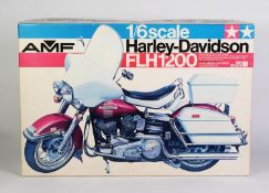 TAMIYA PLASTIC MODEL CO., JAPAN, KIT NO BS - 0607 1/6th big scale model kit Harley Davidson FLH 1200