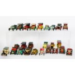 COLLECTION OF APPROXIMATELY 37 UNBOXED MATCHBOX MODELS OF YESTERYEAR DIE CAST CLASSIC MOTORCARS,