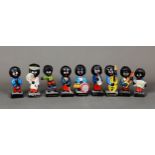 SEVENTEEN ROBERTSONS JAM PAINTED PLASTER BANDSMEN FIGURES including duplications; TWO OTHERS