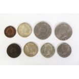 USA 1972 LIBERTY DOLLAR; USA 1776 - 1976 LIBERTY ONE DOLLAR COIN; 3 Kennedy 1966 HALF DOLLARS; one