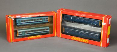 HORNBY RAILWAYS OO GAUGE MINT AND BOXED CLASS 110, 2 CAR DIESEL MULTIPLE UNIT, Intercity blue,