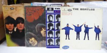 VINYL RECORDS. A selection of MONO BEATLES records, to include Beatles - With the Beatles,