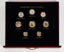 THE LONDON MINT OFFICE - THE EMBLEM SERIES DECIMALS OF ELIZABETH II, two trays, one of 9 coins,
