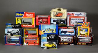 NINETEEN VARIOUS MINT AND BOXES DIE CAST VINTAGE AND OTHER VEHICLES, VARIOUS to include Dinky Toys