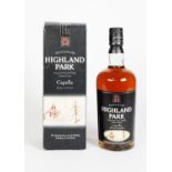 BOXED 70cl BOTTLE OF ORKNEY HIGHLAND PARK SPECIAL EDITION CAPELLA SINGLE MALT Scotch whisky, level