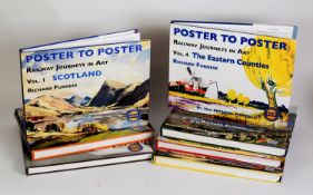 Richard Furness - Poster to Poster RAILWAYS JOURNEYS IN ART, Volume 1 to Volume 7, pub JDF &