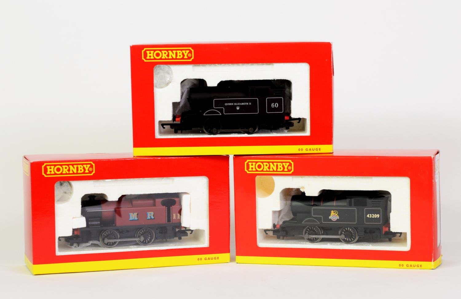 THREE HORNBY OO GAUGE MINT AND BOXED AS NEW 0-4-0 TANK LOCOMOTIVES, each a Collector Club edition,