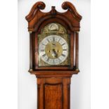 (JOHN) BENSON, WHITEHAVEN, EIGHTEENTH CENTURY INLAID OAK LONGCASE CLOCK WITH ROCKING SHIP AUTOMATON,