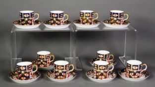 ROYAL CROWN DERBY JAPAN PATTERN 20 PIECE COFFEE SERVICE, printed marks and date code for 1899, one