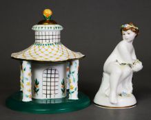 MODERN ROYAL CROWN DERBY LIMITED EDITION CHINA FIGURE ‘SPRING’, FROM THE INFANT SEASONS SERIES BY