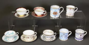 NINE MODERN BOXED ‘BUCKINGHAM PALACE’ AND ‘THE ROYAL COLLECTION’ PIECES OF COMMEMORATIVE CHINA,