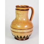 DOULTON LAMBETH MOULDED SALT GLAZED STONEWARE BELLAMINE, of typical form with well modelled mask