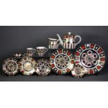 TWENTY NINE PIECES OF MOSTLY MODERN ROYAL CROWN DERBY 1128 PATTERN CHINA DINNER, TEA AND COFFEE