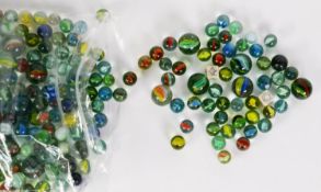 SUBSTANTIAL NUMBER OF AGED GLASS MARBLES