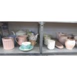 CHURCHILL POTTERY VARIOUS WITH WILDFLOWER DECORATION AND MISCELLANEOUS DOMESTIC CERAMICS,