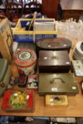 A COLLECTION OF OLD TINS ETC......
