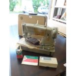 SINGER MODEL 328K98 STYLE-O-MATIC’ PORTABLE ELECTRIC SEWING MACHINE (WITH 1967 PURCHASE RECEIPT