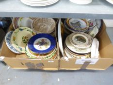 GOOD SELECTION OF CERAMIC WALL OR RACK PLATES TO INCLUDE; NEWHALL-BOUMIER TUBE LINED 'APPLE