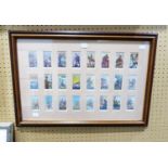 A SET OF 24 WILL'S 'BRITAINS PART IN THE WAR' CIGARETTE CARDS, FRAMED AND GLAZED