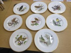 SET OF 8 ORNITHOLOGICAL PLATES (8)