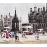 ARTHUR DELANEY LIMITED EDITION PRINT Albert Square Numbered in pencil 31/850 BOB JONES COLOUR