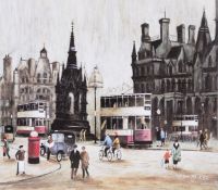 ARTHUR DELANEY LIMITED EDITION PRINT Albert Square Numbered in pencil 31/850 BOB JONES COLOUR