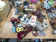 MIXED LOT TO INCLUDE; VINTAGE PHOTOGRAPHS, SOAPSTONE CARVINGS, WATCHES, BOOKS AND MORE (QUANTITY)
