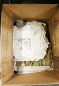 A SELECTION OF NAPERY AND OTHER LINEN (QUANTITY 1 BOX)