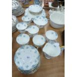 CROWN STAFFORDSHIRE 21 PIECE PORCELAIN TEA SERVICE