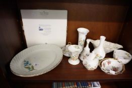 QUANTITY OF CHINA WARES TO INCLUDE; 8 ITEMS OF AYNSLEY 'COTTAGE GARDENS', TWO SMALL ROYAL ALBERT