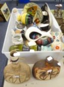 TWO TREMAEN POTTERY LAMP BASES PLUS ASSORTED EUROPEAN POTTERY AND PORCELAIN