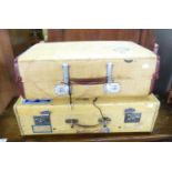 TWO VINTAGE SUITCASES (2)