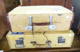 TWO VINTAGE SUITCASES (2)