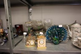 SELECTION OF ASSORTED GLASSWARES TO INCLUDE; 2 PAIRS OF WINE GLASSES, 3 SMALL SHERRY GLASSES, 2
