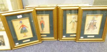 SET OF EIGHT COMPTON & WOODHOUSE ISSUED REPRODUCTION LIMITED EDITION BOLSHOI BALLET COLOUR PRINTS,