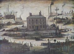 AFTER L.S. LOWRY SIXTY+ UNSIGNED COLOUR PRINTS An Island 16 ½” x 22 ½” (42cm x 57cm) unframed and