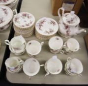FORTY SIX PIECE ROYAL ALBERT ‘LAVENDER ROSE’ PATTERN CHINA PART TEA SET, comprising: TEAPOT AND
