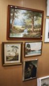 ARTIST SIGNED PRINT - FARM LANE BY ALICE BARNWELL? AND ARTIST SIGNED PRINT 'WINDERMERE' BY JAMES