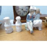 NAO GROUP, BOY AND GIRL ON A BENCH AND A CHINESE CRUET (2)