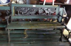 A SIMILAR CHILD’S GARDEN BENCH (DISTRESSED)