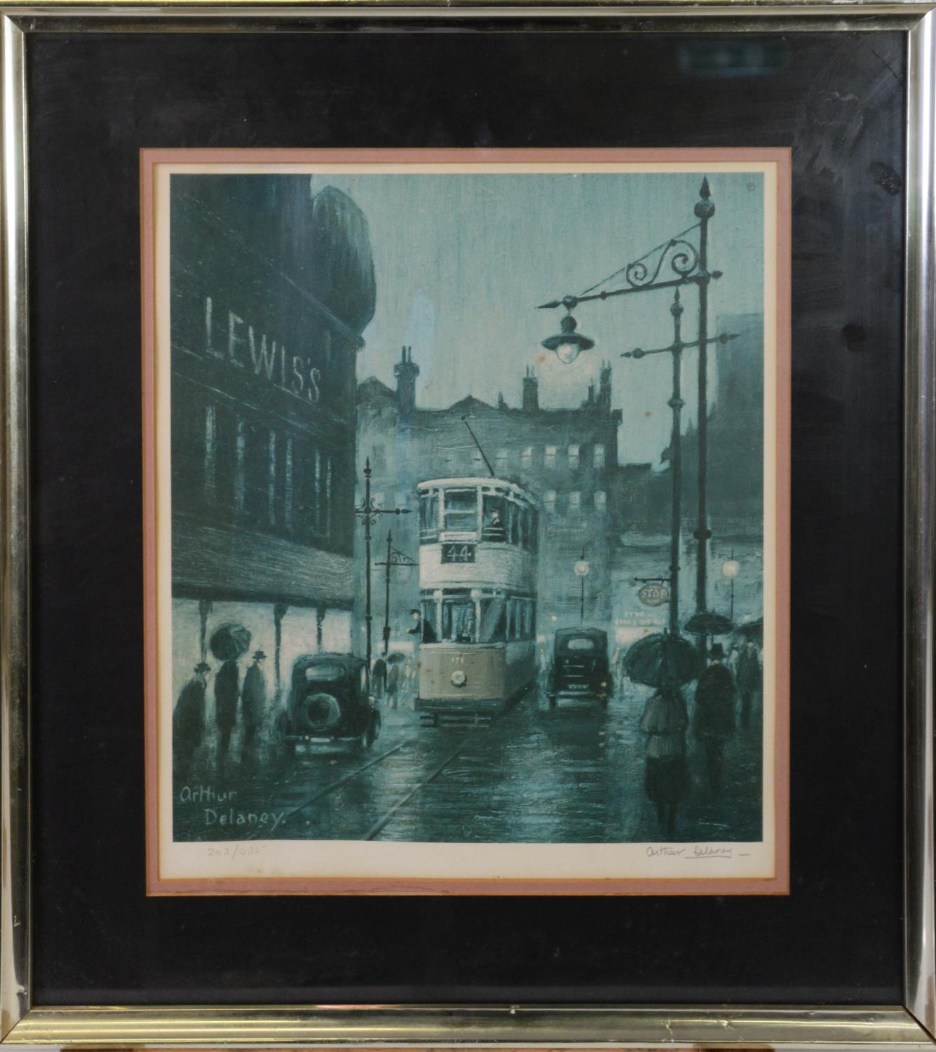 ARTHUR DELANEY TWO ARTIST SIGNED LIMITED EDITION COLOUR PRINTS Manchester Street Scenes, one an - Image 2 of 6