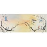 KAY DAVENPORT (MODERN) ARTIST SIGNED LIMITED EDITION COLOUR PRINT ON CANVAS ‘Taking Flight’ (107/