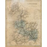 AFTER G ZULIANI BY G PITTERI ANTIQUE HAND COLOURED MAP OF THE NORTHERN PART OF ENGLAND AND WALES 12”