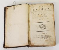 The ORPHAN, A Novel in two volumes, LONDON, printed for T Hookham, at his circulating library New