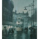 ARTHUR DELANEY TWO ARTIST SIGNED LIMITED EDITION COLOUR PRINTS Manchester Street Scenes, one an